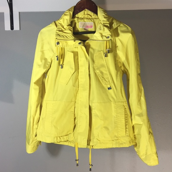 michael kors coats yellow